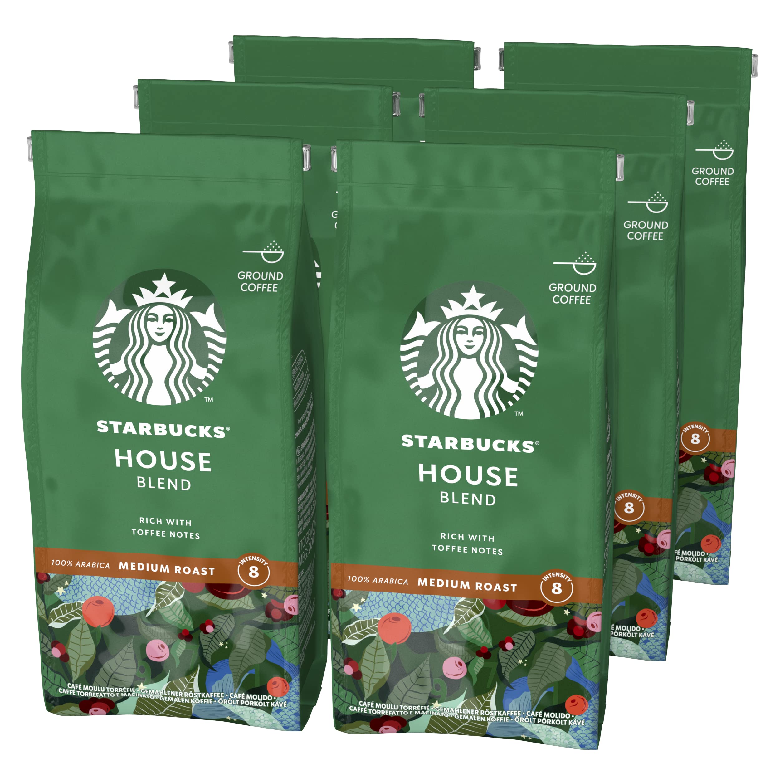 STARBUCKS House Blend Café Molido De Tostado Medio, 200g (Paquete